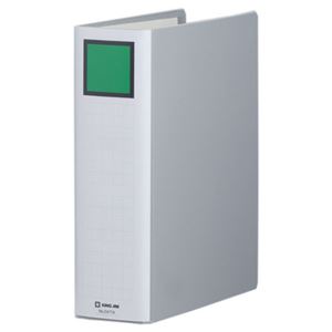 （まとめ） キングファイル スーパードッチ（脱・着）イージー A4タテ 700枚収容 背幅86mm グレー 2477A 1冊 【×10セット】