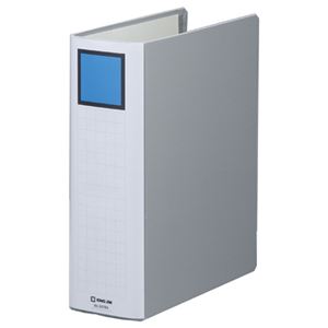 （まとめ） キングファイル スーパードッチ（脱・着）イージー A4タテ 800枚収容 背幅96mm グレー 2478A 1冊 【×10セット】