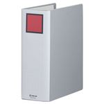 （まとめ） キングファイル スーパードッチ（脱・着）イージー A4タテ 900枚収容 背幅106mm グレー 2479A 1冊 【×10セット】