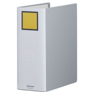 （まとめ） キングファイル スーパードッチ（脱・着）イージー A4タテ 1000枚収容 背幅116mm グレー 2470A 1冊 【×10セット】