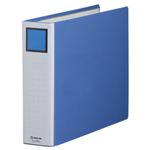 （まとめ） キングファイル スーパードッチ（脱・着）イージー B4ヨコ 600枚収容 背幅76mm 青 2496EA 1冊 【×10セット】
