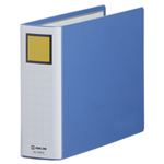 （まとめ） キングファイル スーパードッチ（脱・着）イージー B5ヨコ 500枚収容 背幅66mm 青 2465A 1冊 【×10セット】