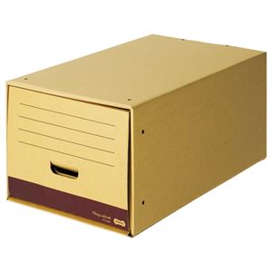 （まとめ） TANOSEE ファイリングキャビネット ロングタイプ A4用 内寸W322×D544×H263mm 1個 【×5セット】