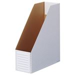 （まとめ） TANOSEE ボックスファイル（ホワイト） A4タテ 背幅100mm ブルー 1パック（10冊） 【×5セット】