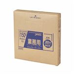 （まとめ） ジャパックス 業務用ダストカート用ゴミ袋 透明 150L BOXタイプ DKB98 1箱（30枚） 【×2セット】
