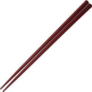 （まとめ） 樹脂箸 六角 ワインレッド NH-02 1パック（10膳） 【×5セット】