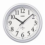 （まとめ） カシオ CASIO 電波掛時計 パールホワイト IQ-1050NJ-7JF 1台 【×2セット】