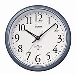 （まとめ） カシオ CASIO 電波掛時計 シルバー IQ-1050NJ-8JF 1台 【×2セット】
