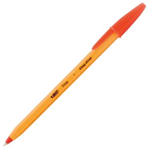 （まとめ） BIC 油性ボールペン オレンジEG 0.7mm 赤 業務用パック E-ORGF20EGRED 1箱（20本） 【×5セット】