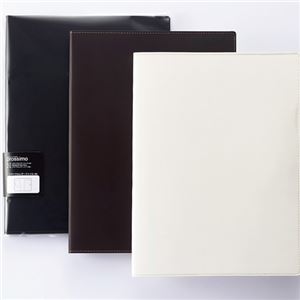 （まとめ） プロッシモ リサイクルレザーファイル A4 背幅15mm ブラック PRORLFA4BK 1冊 【×2セット】