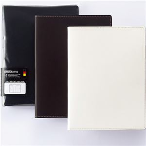 （まとめ） プロッシモ リサイクルレザーファイル A5 背幅15mm ブラック PRORLFA5BK 1冊 【×3セット】