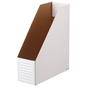 （まとめ） TANOSEE ボックスファイル（ホワイト） A4タテ 背幅100mm レッド 1パック（10冊） 【×5セット】