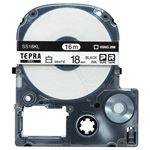 キングジム テプラ PRO テープカートリッジ ロングタイプ 18mm 白/黒文字 SS18KL-5P 1パック(5個)