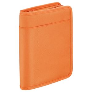 （まとめ） キングジム スキットマン 通帳＆カード収納ケース A5 オレンジ 2360 1個 【×2セット】