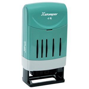 （まとめ） シャチハタ Xスタンパー 回転日付印 欧文日付 4号 黒 XNDB-4／H-K 1個 【×2セット】