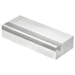 （まとめ） 光 透明アクリルカード立て 20×50×10mm A592-1-6 1パック（6個） 【×4セット】
