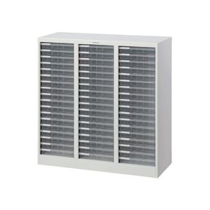 アバンテV2フロアケース スチール A4タテ 浅18段×3列 白