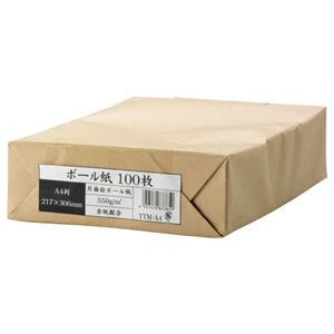 （まとめ） 今村紙工 ボール紙 A4 業務用パック TTM-A4 1パック（100枚） 【×4セット】