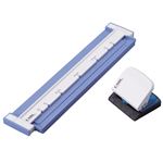 （まとめ） カール事務器 ゲージパンチ・ネオ バインダーノート用 26穴（B5）・30穴（A4） 5枚穿孔 ブルー GP-130N-B 1台 【×2セット】