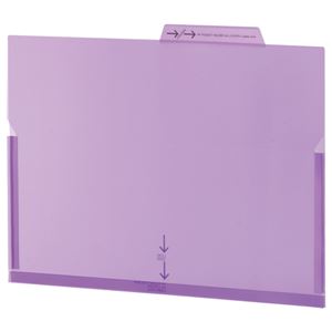 （まとめ） ライオン事務器 PPポケットホルダー A4 バイオレット マチ付 LFS-12PH 1セット（5冊） 【×5セット】