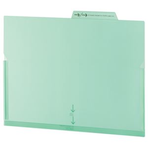 （まとめ） ライオン事務器 PPポケットホルダー A4 グリーン マチ付 LFS-12PH 1セット（5冊） 【×5セット】