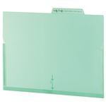 （まとめ） ライオン事務器 PPポケットホルダー A4 グリーン マチ付 LFS-12PH 1セット（5冊） 【×5セット】