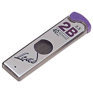 （まとめ） プラチナ プラチナシャープ SHARP芯 P-LEAD 0.5mm 2B シン5Q-200A#6 1セット（400本：40本×10個） 【×5セット】