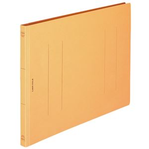 （まとめ） ライオン事務器 フラットファイル（環境） 樹脂押え具 B4ヨコ 150枚収容 背幅18mm 黄 A-507KB4E 1セット（10冊） 【×5セット】