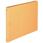 （まとめ） ライオン事務器 フラットファイル（環境） 樹脂押え具 B4ヨコ 150枚収容 背幅18mm 黄 A-507KB4E 1セット（10冊） 【×5セット】