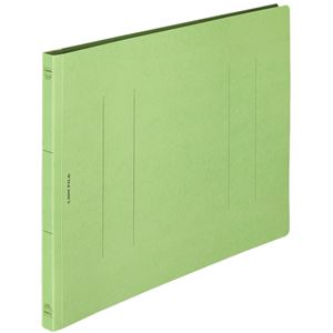 （まとめ） ライオン事務器 フラットファイル（環境） 樹脂押え具 B4ヨコ 150枚収容 背幅18mm 緑 A-509KB4E 1セット（10冊） 【×5セット】