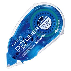（まとめ） コクヨ テープのり ドットライナー しっかり貼るタイプ 本体 8.4mm×16m タ-DM400N-08 1セット（10個） 【×2セット】