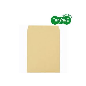 （まとめ）TANOSEE R40クラフト封筒 85g 角3 500枚入×3ケース