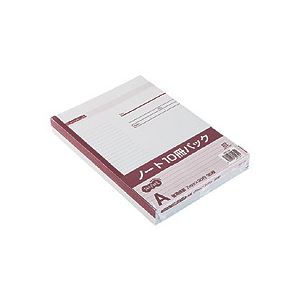 （まとめ） TANOSEE ノートブック セミB5 A罫7mm 30枚 1セット（180冊：10冊×18パック） 【×3セット】