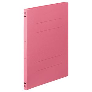 （まとめ） TANOSEE フラットファイルE A4タテ 150枚収容 背幅18mm ピンク 1セット（100冊：10冊×10パック） 【×2セット】