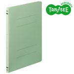 （まとめ）TANOSEE フラットファイル バインダー 2穴 E A4タテ 150枚収容 グリーン 10冊入×20パック