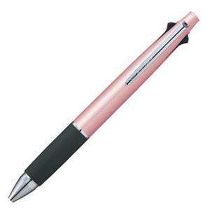 （まとめ） 三菱鉛筆 多機能ペン ジェットストリーム4＆1 0.5mm （軸色 ライトピンク） MSXE510005.51 1本 【×5セット】