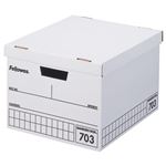 （まとめ） フェローズ バンカーズボックス 703ボックス A4用 内寸W330×D380×H256mm 黒 0970302 1パック（3個） 【×2セット】