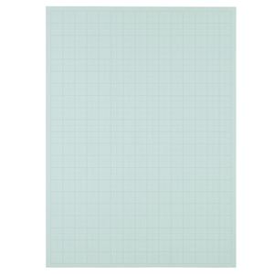 （まとめ） TANOSEE 模造紙（プルタイプ） 本体 788×1085mm 50mm方眼 ブルー 1ケース（20枚） 【×5セット】