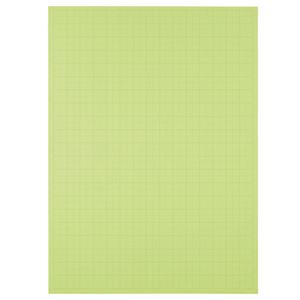 （まとめ） TANOSEE 模造紙（プルタイプ） 本体 788×1085mm 50mm方眼 ウグイス 1ケース（20枚） 【×5セット】