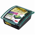 （まとめ） 3M ポストイット ポップアップノート 卓上ディスペンサー 75×25mm ブラック・グリーントップ リフィル2冊付 DS123BG-Y 1セット 【×5セット】