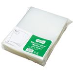 （まとめ） TANOSEE 再生クリアホルダー（角まる） A4 厚さ0.2mm クリア 1パック（100枚） 【×4セット】
