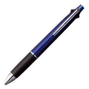 （まとめ） 三菱鉛筆 多機能ペン ジェットストリーム4＆1 0.7mm （軸色 ネイビー） MSXE510007.9 1本 【×5セット】