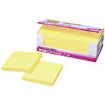 （まとめ） 3M ポストイット エコノパック 強粘着ノート 75×75mm イエロー 6541SS-RPY 1パック（10冊） 【×2セット】