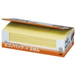（まとめ） 3M ポストイット エコノパック ふせん 再生紙 75×25mm イエロー 5001-Y20 1パック（24冊） 【×2セット】