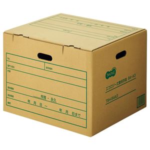 （まとめ） TANOSEE 文書保存箱 A4用 内寸：W416×D320×H264mm 1パック（10個） 【×2セット】