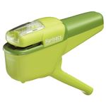（まとめ） コクヨ 針なしステープラー（ハリナックス） ハンディタイプ 10枚とじ 緑 SLN-MSH110G 1個 【×5セット】