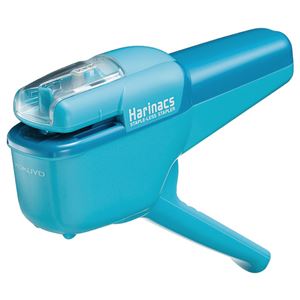 （まとめ） コクヨ 針なしステープラー（ハリナックス） ハンディタイプ 10枚とじ ライトブルー SLN-MSH110LB 1個 【×5セット】
