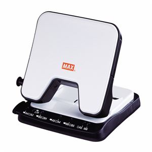 （まとめ） マックス 中空刃 軽あけパンチ スクーバ 35枚穿孔 ホワイト DP-35T／W 1台 【×3セット】