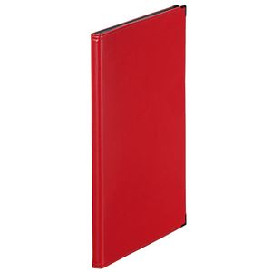 （まとめ） キングジム レザフェス メニューファイル A4タテ型 赤 1972LFアカ 1冊 【×6セット】