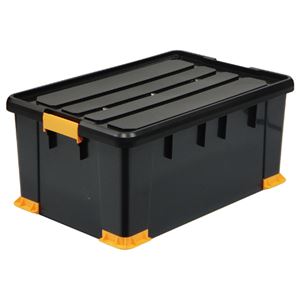 （まとめ） サンカ 頑丈箱（工具箱） ブラック 66×30cm TCP-66-30 1個 【×2セット】